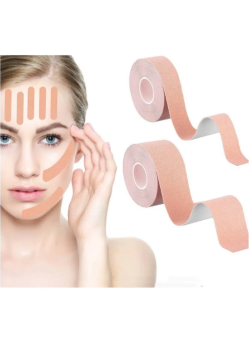 Medpride Beauty Face Area Cotton Tape Face Yoga Pain Athlete Tape 5CMX5MT  - Image 1