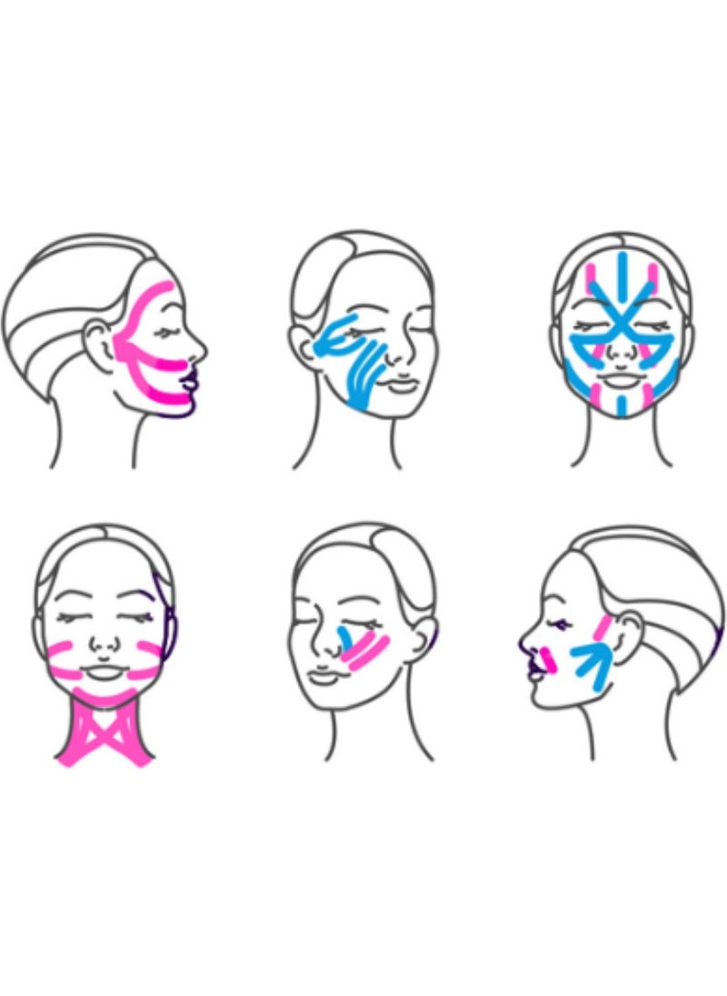 Medpride Beauty Face Area Cotton Tape Face Yoga Pain Athlete Tape 5CMX5MT  - Image 2