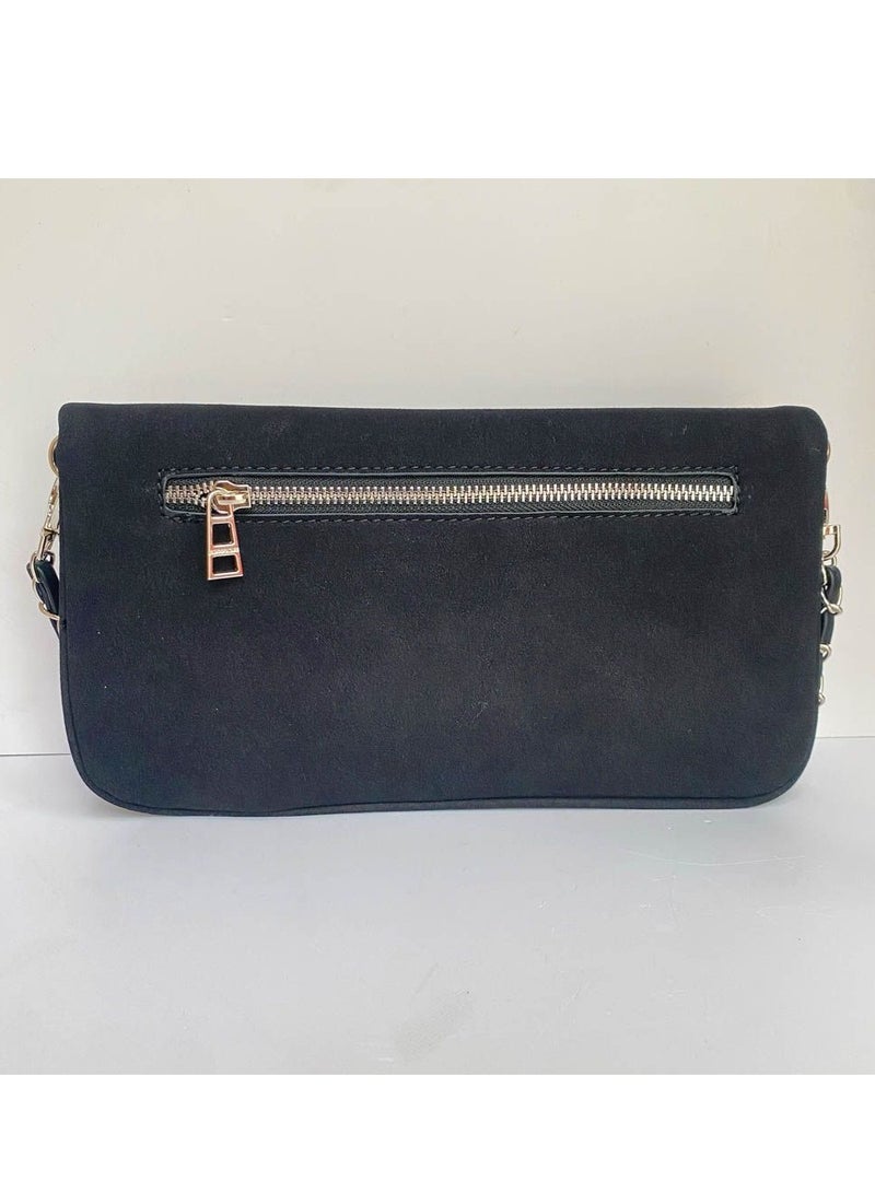 ZADIG & VOLTAIRE Folding Zipper Velvet Wing Bag - Image 2