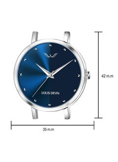 LOUIS DEVIN Mesh Steel Chain Analog Quartz Wrist Watch For Women  - Image 3