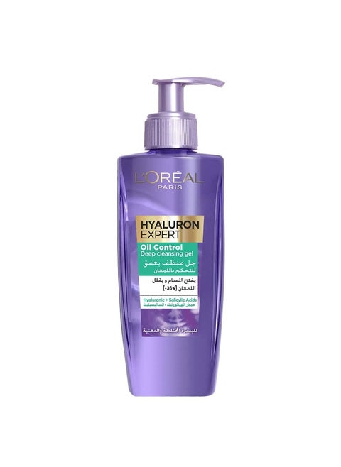 HYALURON  Expert Oil Control Deep Cleansing Gel Wash 200ml