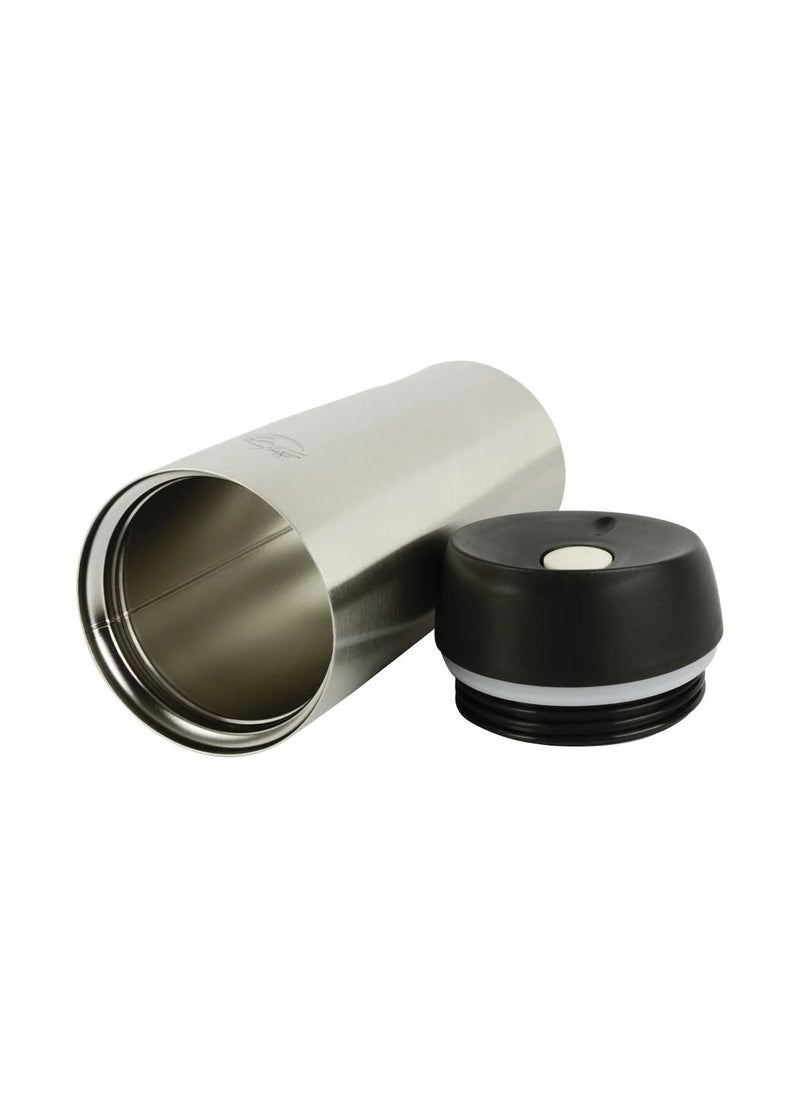 BASURRAH Vacuum Insulated Coffee Mug , Steel, Silver Color, 400ML  - Image 3