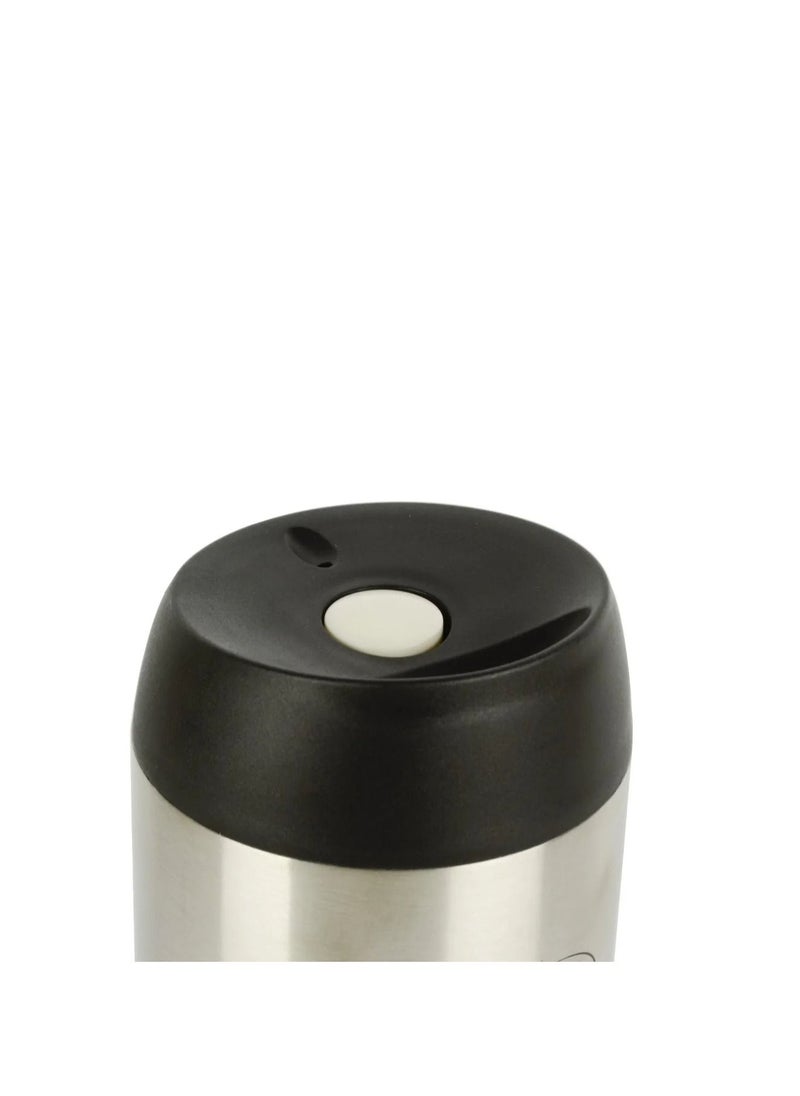 BASURRAH Vacuum Insulated Coffee Mug , Steel, Silver Color, 400ML  - Image 4