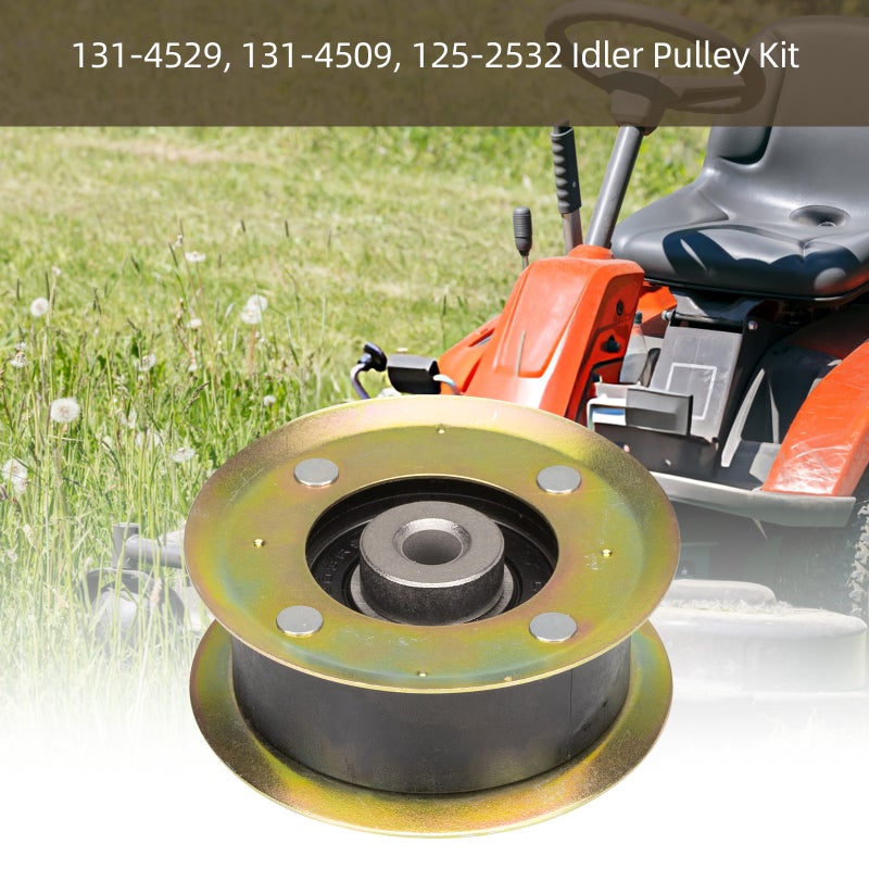 Mower Pulley Kit 2 Pack High Hardness Metal - Reduced Friction Mower Belt Idler Pulley for Toro TurfMaster TimeMaster Lawn Mowers - Image 3