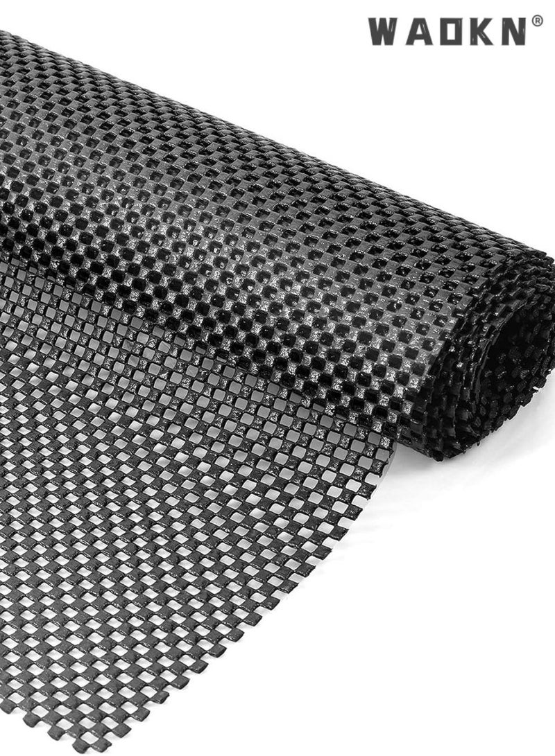 دبليو أيه أو كي أن متعددة الأغراض غير الانزلاق حصيرة ، 30CM × 200CM ، PVC رغوة مكافحة الانزلاق وسادة الفواكه والخضروات عداد مكافحة الانزلاق وسادة PVC شبكة القدم وسادة جوف مكافحة الانزلاق وسادة من أي حجم ، PVC مكافحة الانزلاق السجاد وسادة الأسفل السجاد قبضة حصيرة الدرج رف بطانة الماء لمكتب المنزل السيارات المطبخ الحمام - Image 2
