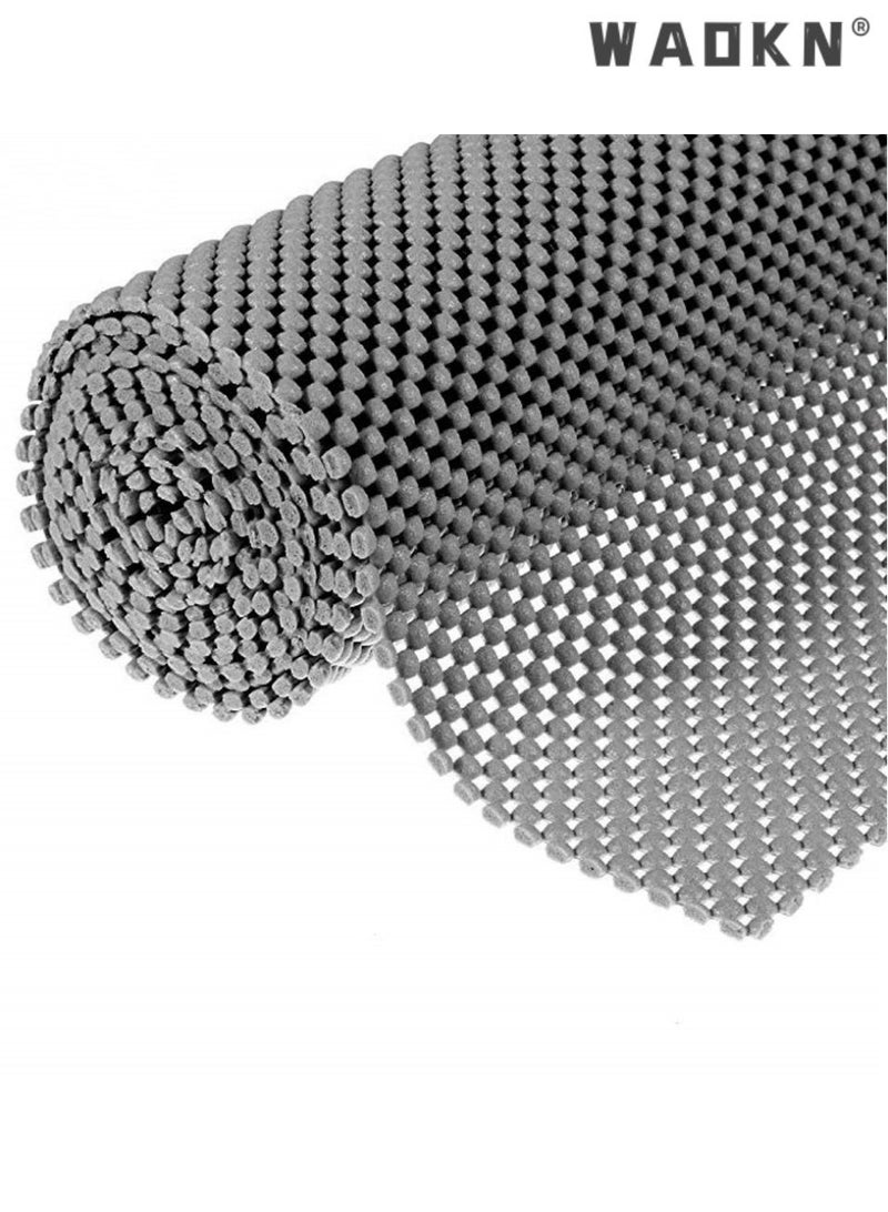 دبليو أيه أو كي أن متعددة الأغراض غير الانزلاق حصيرة ، 30CM × 200CM ، PVC رغوة مكافحة الانزلاق وسادة الفواكه والخضروات عداد مكافحة الانزلاق وسادة PVC شبكة القدم وسادة جوف مكافحة الانزلاق وسادة من أي حجم ، PVC مكافحة الانزلاق السجاد وسادة الأسفل السجاد قبضة حصيرة الدرج رف بطانة الماء لمكتب المنزل السيارات المطبخ الحمام - Image 1