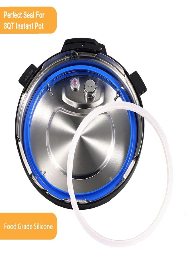 عبوتان من حلقات إحكام الغلق سعة 8 كوارت لجهاز الطهي الفوري (Instapot)، حلقة إحكام غلق سيليكون ممتازة بديلة لجهاز الطهي الفوري (Instapot) سعة 8 كوارت، ملحقات حلقات إحكام غلق مثالية لجهاز الطهي الفوري (Instapot) سعة 8 كوارت - Image 2
