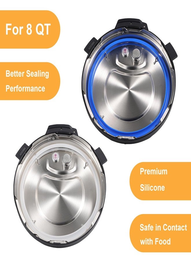 عبوتان من حلقات إحكام الغلق سعة 8 كوارت لجهاز الطهي الفوري (Instapot)، حلقة إحكام غلق سيليكون ممتازة بديلة لجهاز الطهي الفوري (Instapot) سعة 8 كوارت، ملحقات حلقات إحكام غلق مثالية لجهاز الطهي الفوري (Instapot) سعة 8 كوارت - Image 5