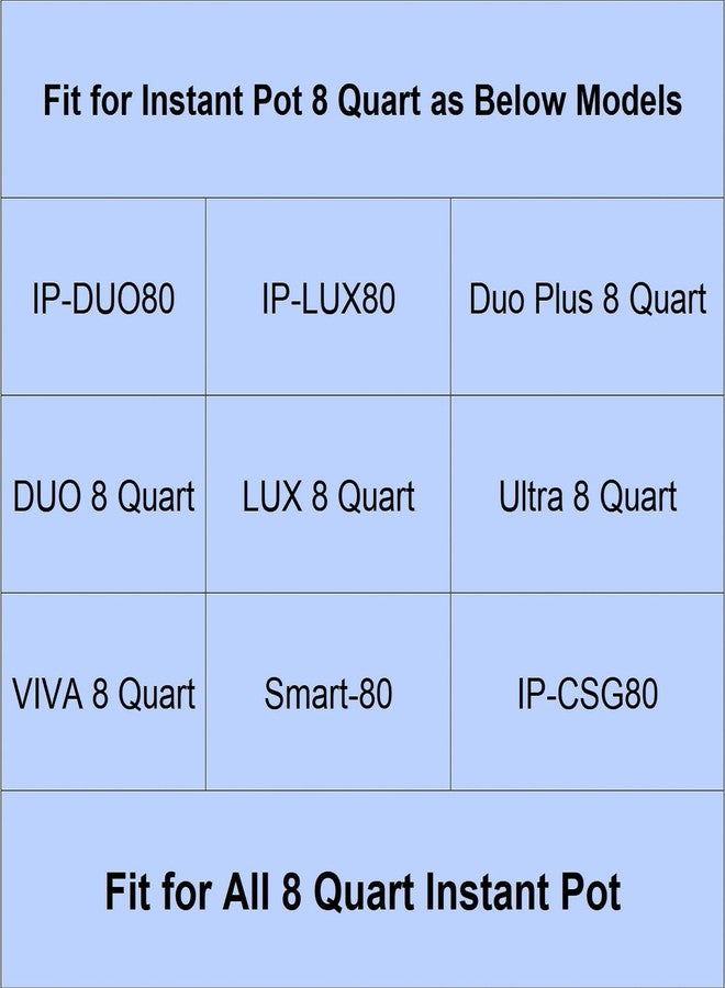 عبوتان من حلقات إحكام الغلق سعة 8 كوارت لجهاز الطهي الفوري (Instapot)، حلقة إحكام غلق سيليكون ممتازة بديلة لجهاز الطهي الفوري (Instapot) سعة 8 كوارت، ملحقات حلقات إحكام غلق مثالية لجهاز الطهي الفوري (Instapot) سعة 8 كوارت - Image 3