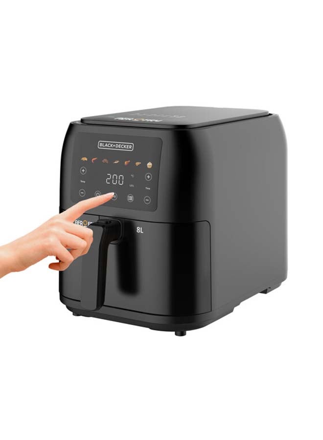 BLACK+DECKER Air Fryer – Digital Touch Control 8 L 1700 W SAF80-B5 Black - Image 1