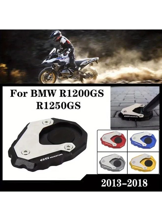 Blue Motorcycle Side Stand Extension Pad For BMW R1250GS R1200GS ADV Rallye LC Anti Slip Base Footrest - Image 1