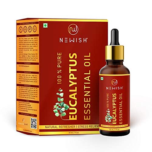 Newish Eucalyptus Oil for Hair, Skin & Body Massage – 100% Pure & Natural Therapeutic Grade Essential Oil – Soothes Muscles, Clears Sinuses & Nourishes Scalp – 30ml - Image 2