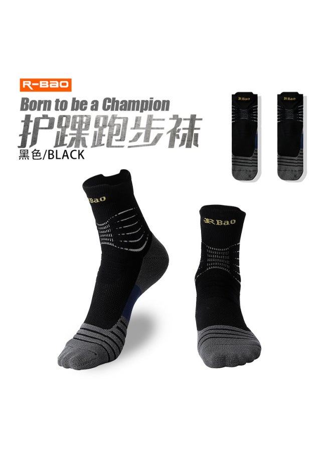 Elite Basketball Socks for Men and Women Thick Towel Bottom Crew Socks for Badminton Sports and Running