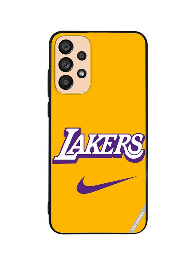 VR CREATIVE Protective Case Cover For Samsung Galaxy A53 5G Lakers Design Multicolour - Image 1