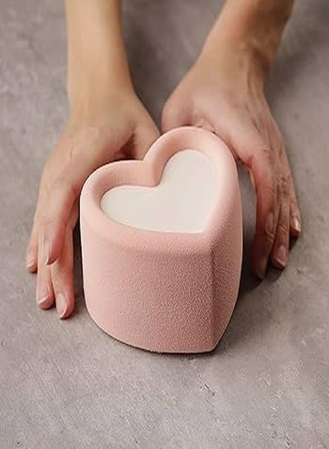Royals Silicone Cake Bento Mould for Baking Cake Pan Set Non-Stick Baking Mold Silicone Baking Tins Air Fryer Small Cake Tins for Baking Layer Cake Cheesecake (Heart) - Image 4