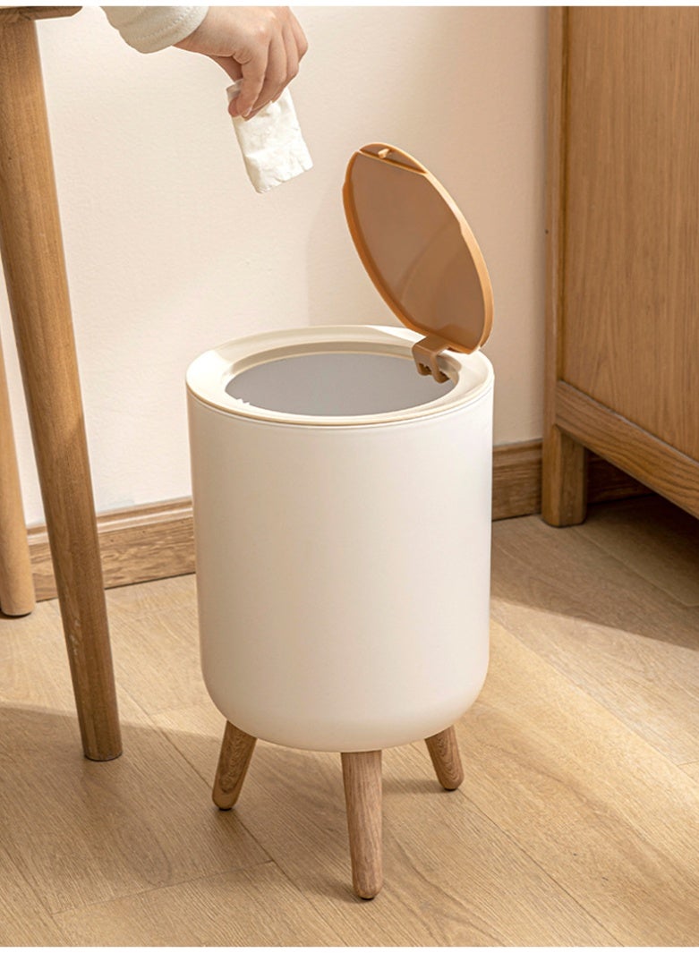 هايدو حاوية نفايات بسيطة ذات غطاء، سعة كبيرة 7 لتر - حاوية نفايات لغرفة المعيشة، غرفة النوم، المطبخ، الحمام في المنزل. - Image 3