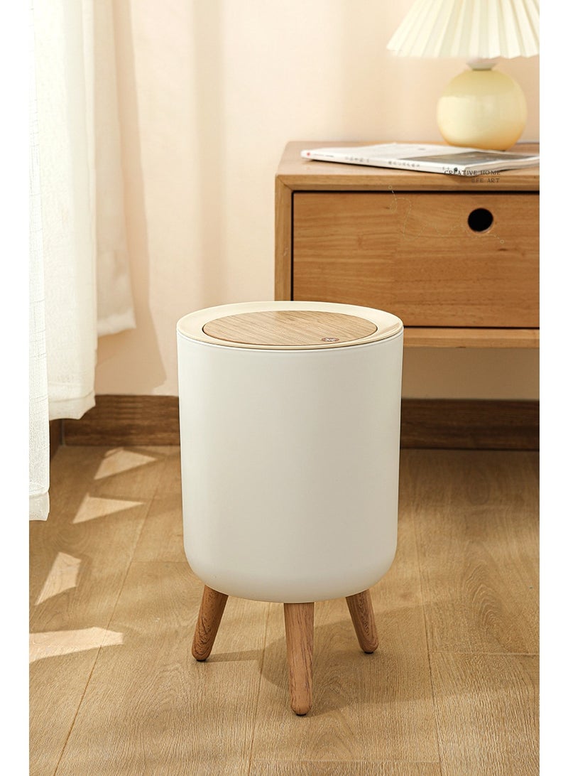 هايدو حاوية نفايات بسيطة ذات غطاء، سعة كبيرة 7 لتر - حاوية نفايات لغرفة المعيشة، غرفة النوم، المطبخ، الحمام في المنزل. - Image 4