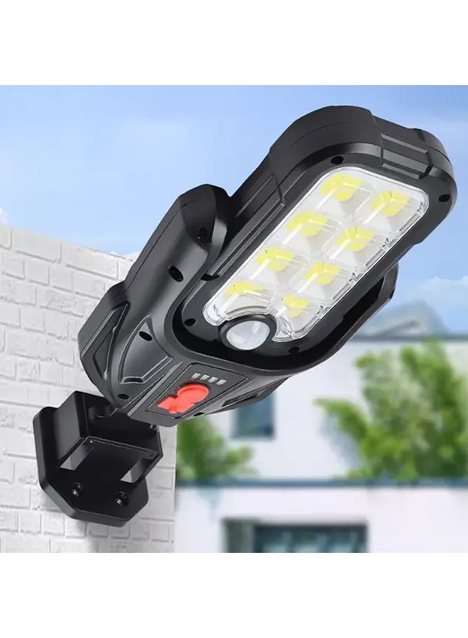 Black Rechargeable Solar Street Light 1200mAh Handheld Hanging Desktop LED Outdoor Garden Motion Sensor Flashlight - Image 5