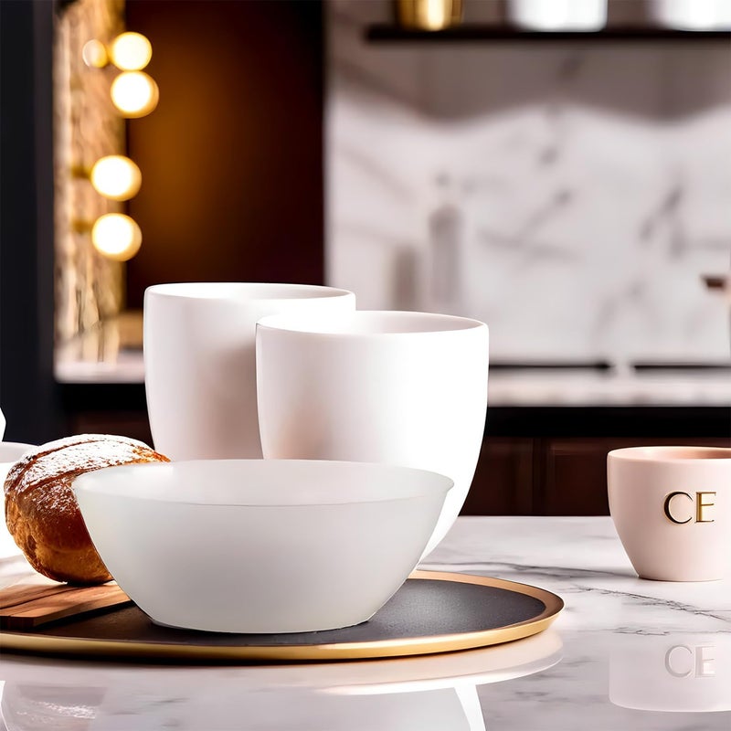 Amscan White Plastic Recyclable Bowl  10 qt 1 Piece  Durable Serveware Ideal for Everyday Use and Any Occasion - Image 3