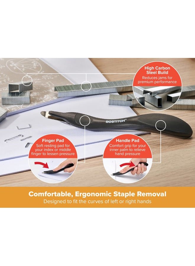 Bostitch Titan Heavy Duty Metal Stapler, 50 Sheet Capacity with 1250 Staples and Ergonomic Staple Remover, Jam Free Stapling, Full Strip Stapler for Desk, Office and Classroom, Black - Image 5