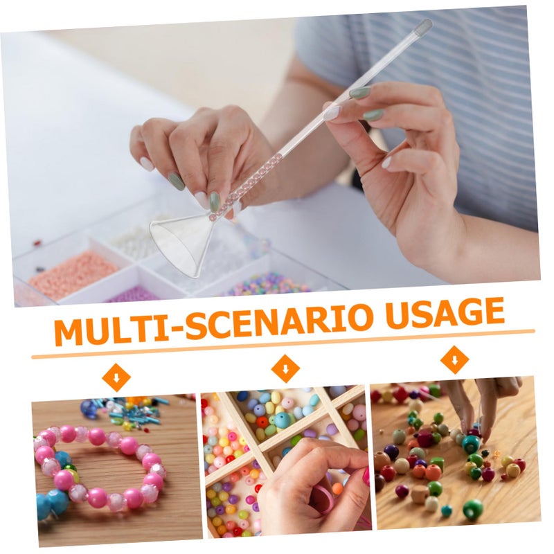 2 Sets Jewelry Making Kit with Beading Needles Funnel for Necklace Bracelet Crafting Beginners - Image 4