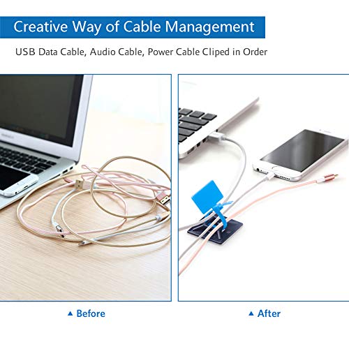 10Gtek Self Adhesive Cable Tie Mounts - 3M Strongly Adhesive-Backed Zip Tie Base Holders for Home, Office Cable Wire Management(21mm x 21mm, Black, 100pack) - Image 5