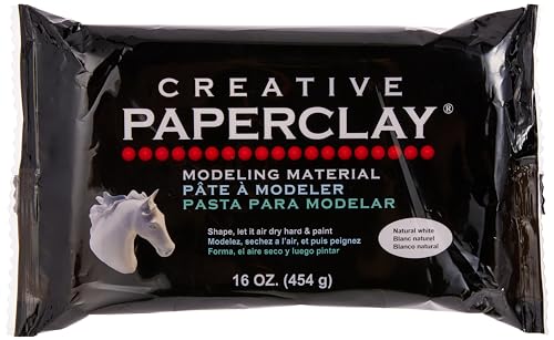 Creative Paperclay 811 for Modeling Compound 16Ounce White