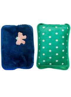 Prime by javaudan Electric Hot Water Bag For Body Pain Hot Water Bottle Set with Cover Small Hot Water Bottle Back Neck Waist Legs Children Baby Adult The Best Winter Gifts Bundle Offer 2 Pcs  - Image 1