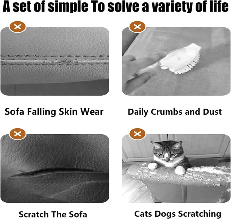 klarako Wear-Resistant Universal Sofa Cover, Magic Sofa Covers, Nolaninterior Magic Sofa Covers, L Sectional Couch Covers, Couch Cushion Covers for Sectional(White,Large Triple Seat Cover) - Image 5