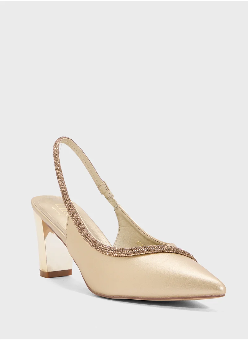 ELLA Diamante Sling Back Pump