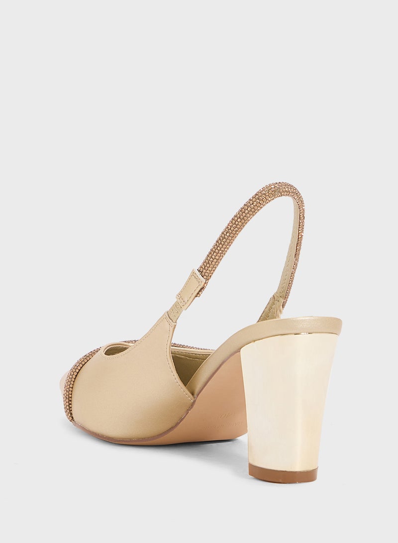 ELLA Diamante Sling Back Pump  - Image 3