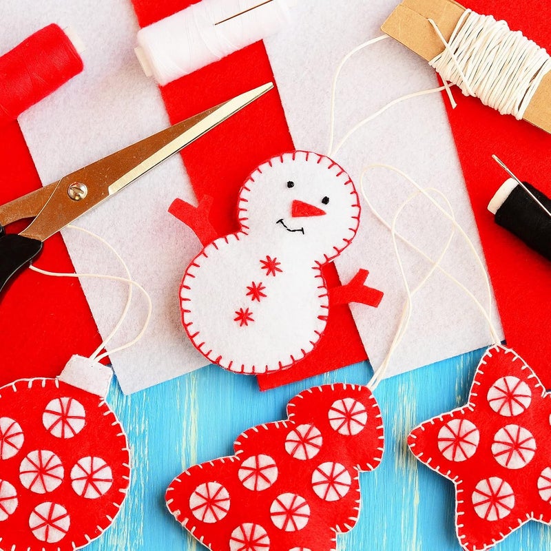 Rtteri White Felt Fabric Sheets 9 x 12 Inch Bulk Soft Felt Squares 1 mm Thick for DIY Craft Sewing Patchwork School Crafting Projects DecorationWhite100 Pcs - Image 5