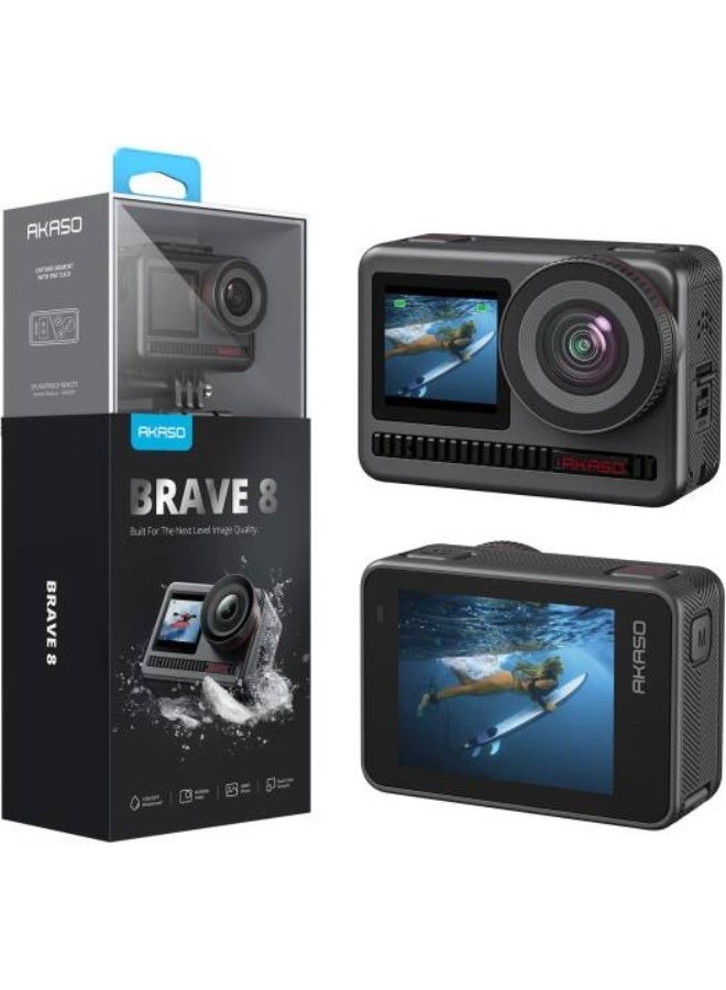 Akaso Click to enlarge Brand: AKASO AKASO Brave 8 4K 60FPS 48MP Waterproof Action Camera – Black - Image 2