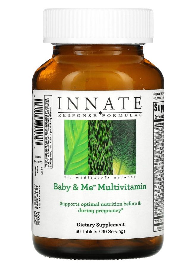 Innate Response Formulas Baby & Me Multivitamin 60 Tablets 