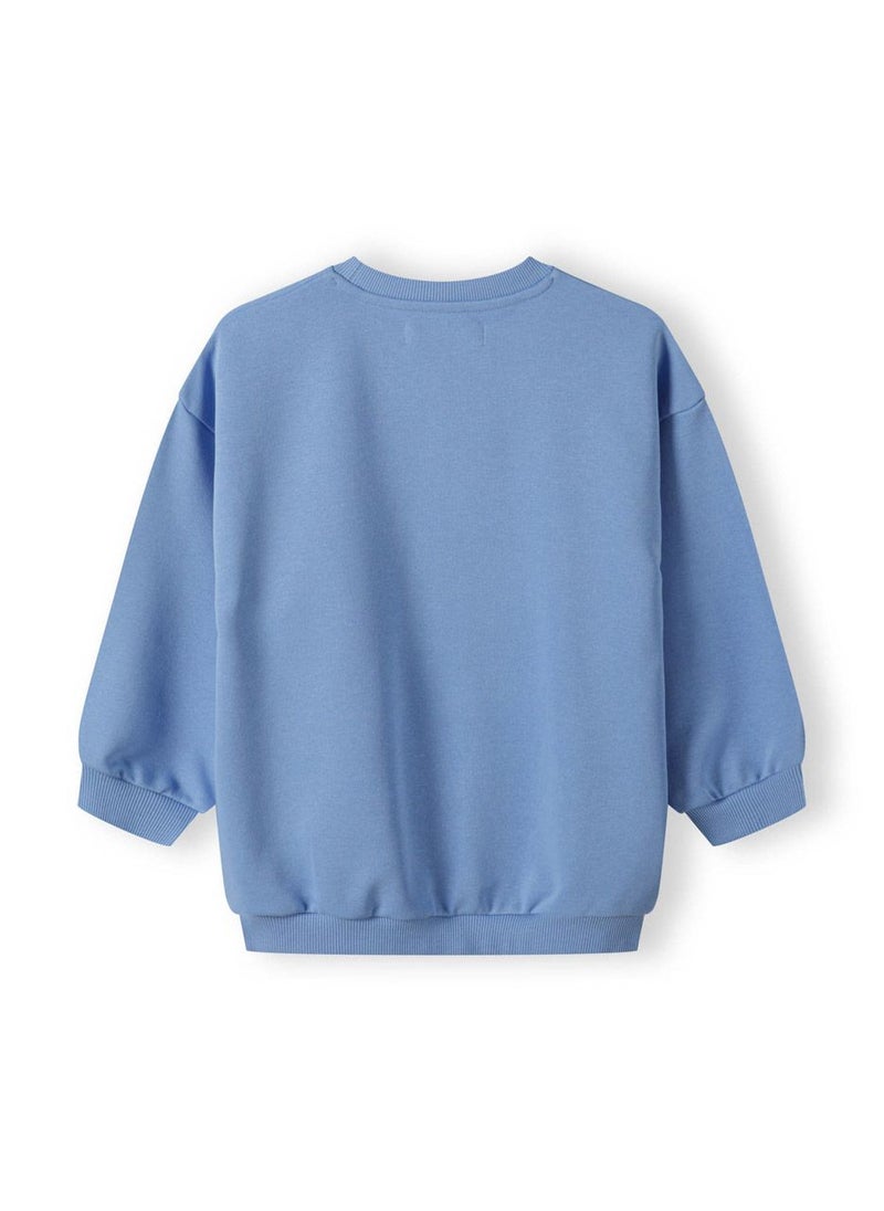 MINOTI Infant Girls Long Sleeve Sweatshirt with Front Print  - Image 2