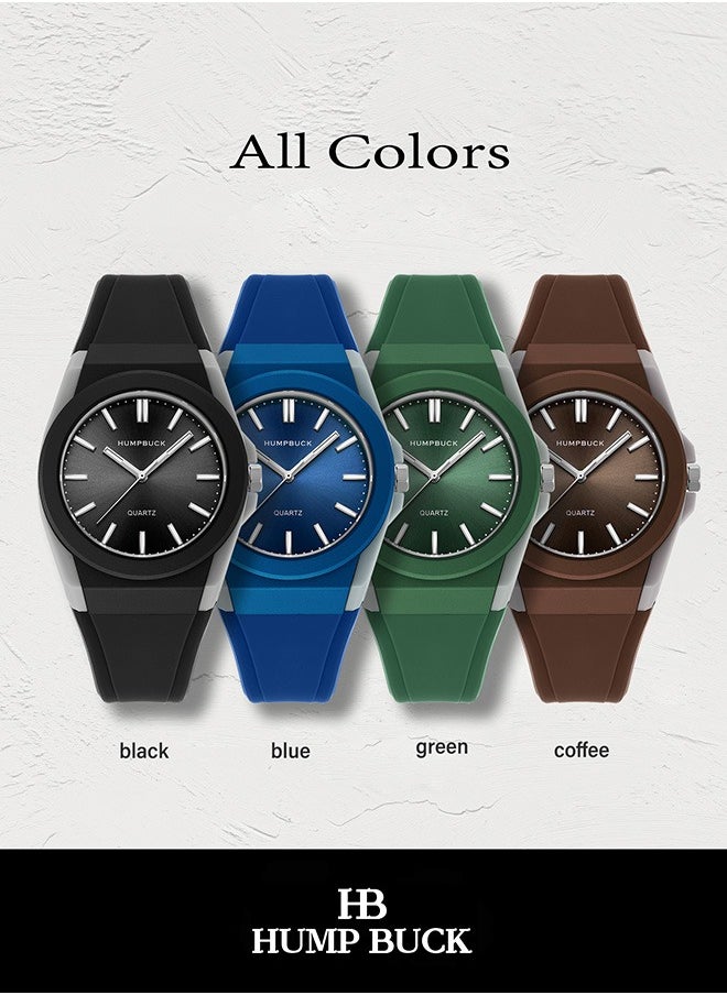 HUMPBUCK - Ultra-thin Plastic Watch Gifts for Men & Women Fashion Sport Silicone Strap Waterproof Light Wristwatch New Style - Image 1