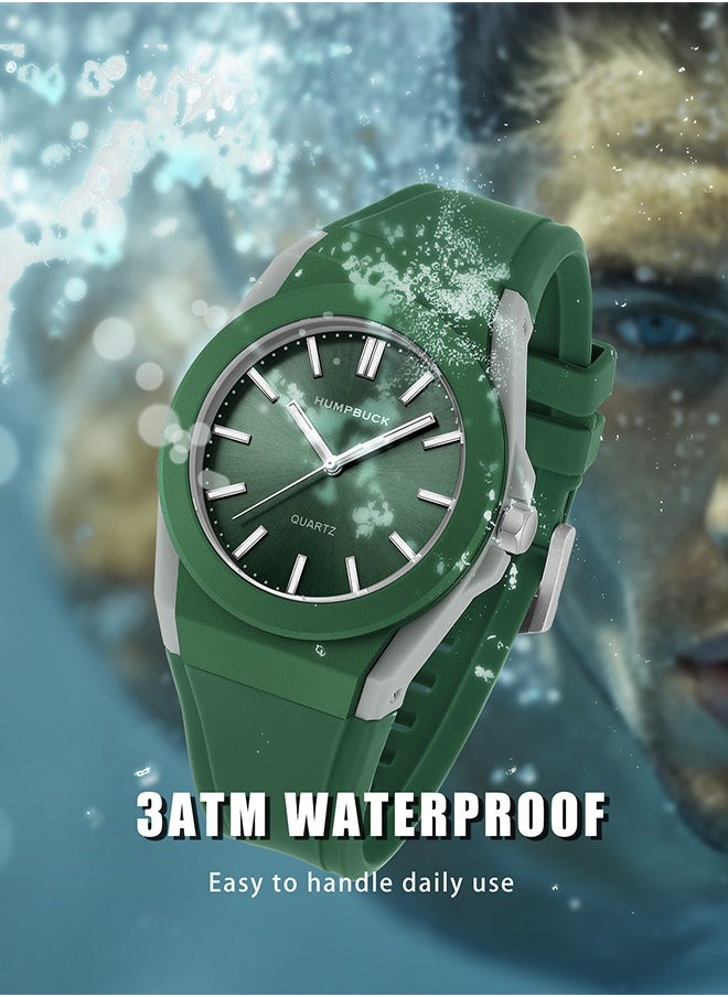 HUMPBUCK - Ultra-thin Plastic Watch Gifts for Men & Women Fashion Sport Silicone Strap Waterproof Light Wristwatch New Style - Image 1