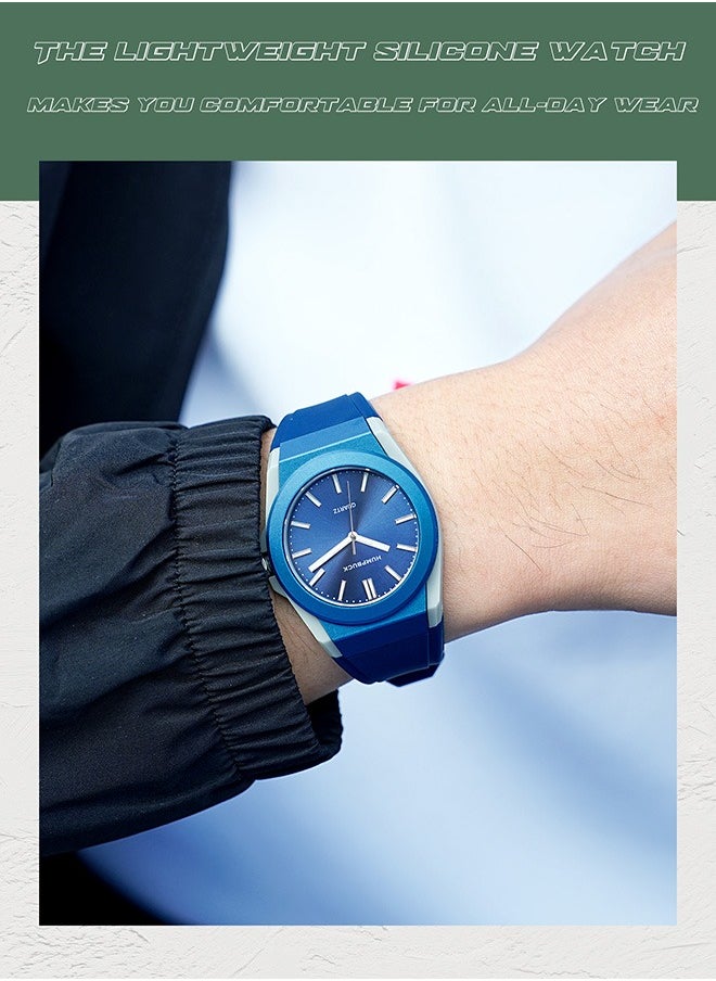 HUMPBUCK - Ultra-thin Plastic Watch Gifts for Men & Women Fashion Sport Silicone Strap Waterproof Light Wristwatch New Style - Image 1