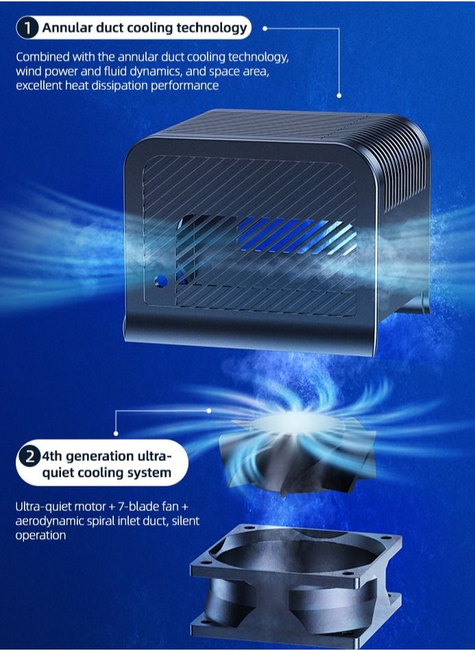 Usams - Car Cooling Cup Quick Cooling Smart Cup Refrigerator For Beverage With Digital Display - Image 1