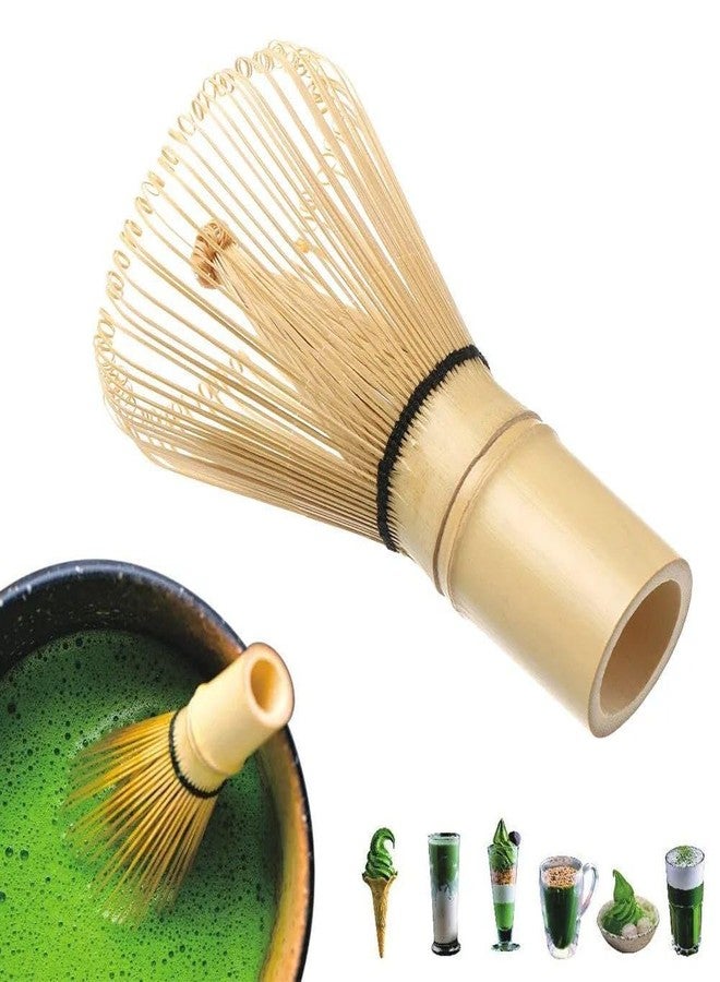 Megika 1Pcs, Traditional Matcha Whisk - 100 Prongs Japanese Bamboo Whisk Chasen Preparing Matcha Powder Brush Tool for Matcha Powder, for Tea Ceremony, Tea Drinking, Handmade. - Image 1