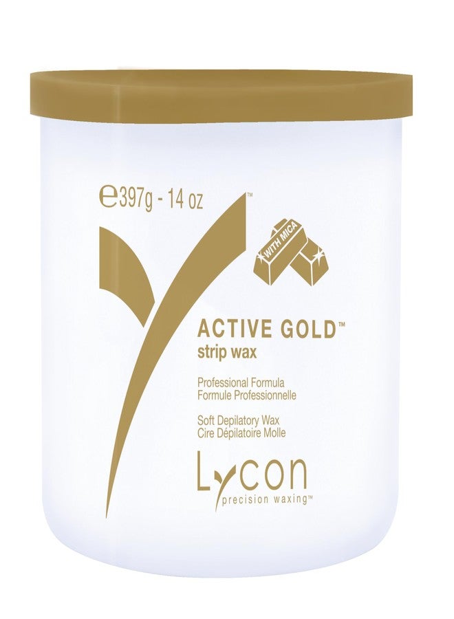 Lycon Active Gold Strip Wax for Hair Removal at Home, Soft Wax for Gentle Use Over Larger Areas, Professional-Grade Soothing Formula, Suitable for Sensitive Skin, 400ml - Image 1