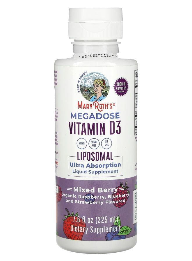 Megadose Vitamin D3 Liposomal Mixed Berry 4000 IU 7.6 fl oz (225 ml)