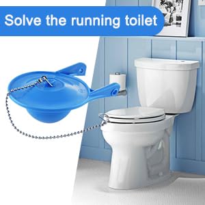 iFealClear 3 Pack Toilet Flapper Replacement Compatible with Gerber Toilets 99-788 and Lowes AquaSouce Flapper (98923,312795,352027,395280,12293), Toilet flapper 3 inch for Toilet Tank, Blue - Image 4