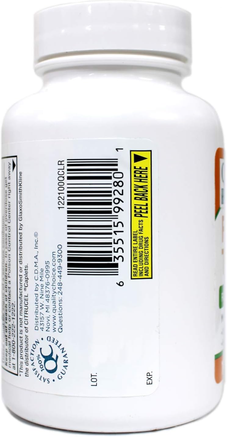 Quality Choice Fiber Therapy for Regularity Methylcellulose 500 mg 100 Caplets Pack of 2 - Image 4