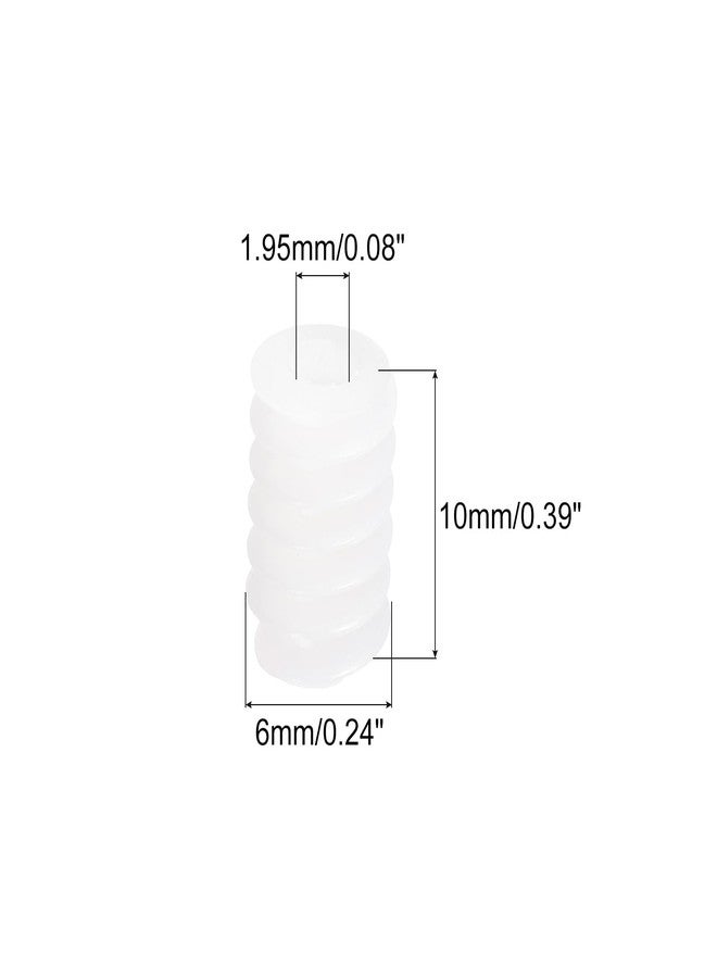MECCANIXITY 10 Pcs Plastic Gears Plastic Motor Gear Model 6102A Reduction Gear for RC Car Model DIY Robot (White, Module 0.5) - Image 2