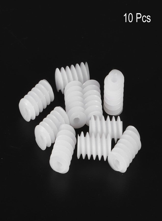 MECCANIXITY 10 Pcs Plastic Gears Plastic Motor Gear Model 6102A Reduction Gear for RC Car Model DIY Robot (White, Module 0.5) - Image 3