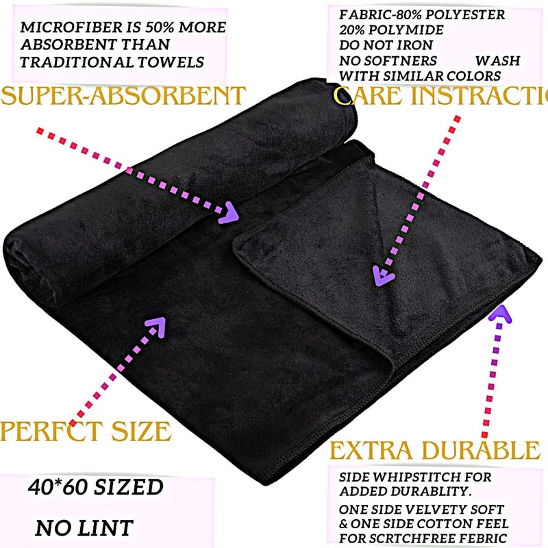 ZEDFIBER Microfiber Gym Hand Towel for Workout, Exercise, Sports, Sweat Absorption Towel - Image 2