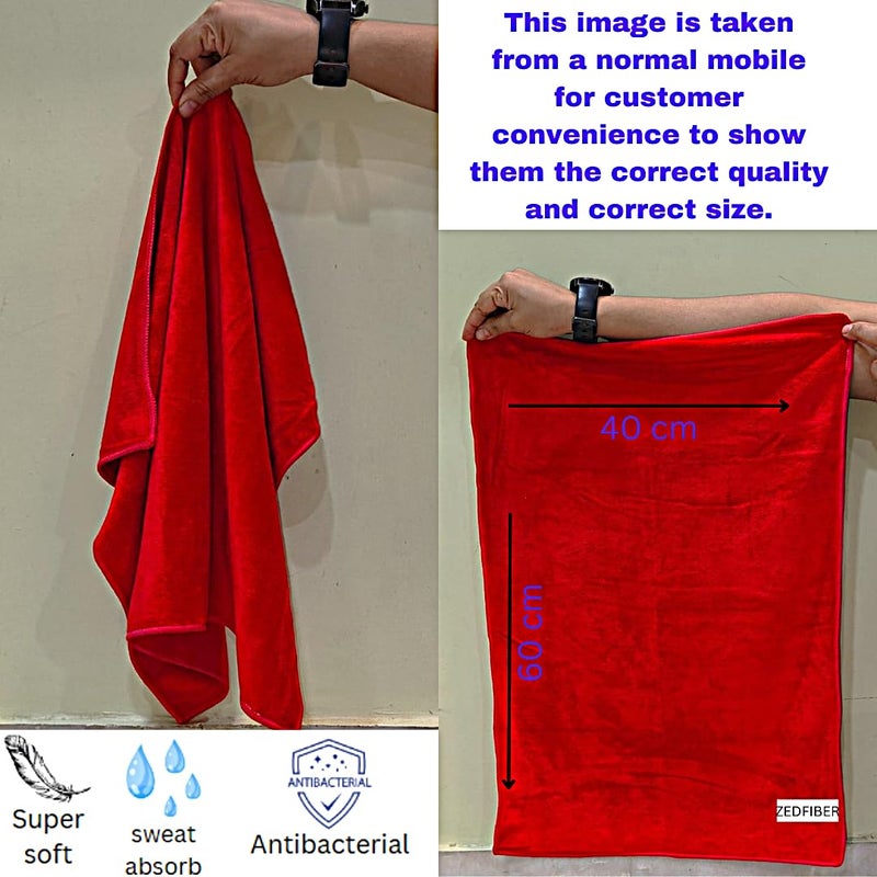 ZEDFIBER Microfiber Gym Hand Towel for Workout, Exercise, Sports, Sweat Absorption Towel - Image 3