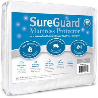SureGuard Full Size Mattress Protector  100 Waterproof Hypoallergenic  Premium Fitted Cotton Terry Cover White - pzsku/Z35CC99C9B5ECBB1539B4Z/45/1749491181/9fa462eb-5803-4248-b040-1e9fb305dd0e