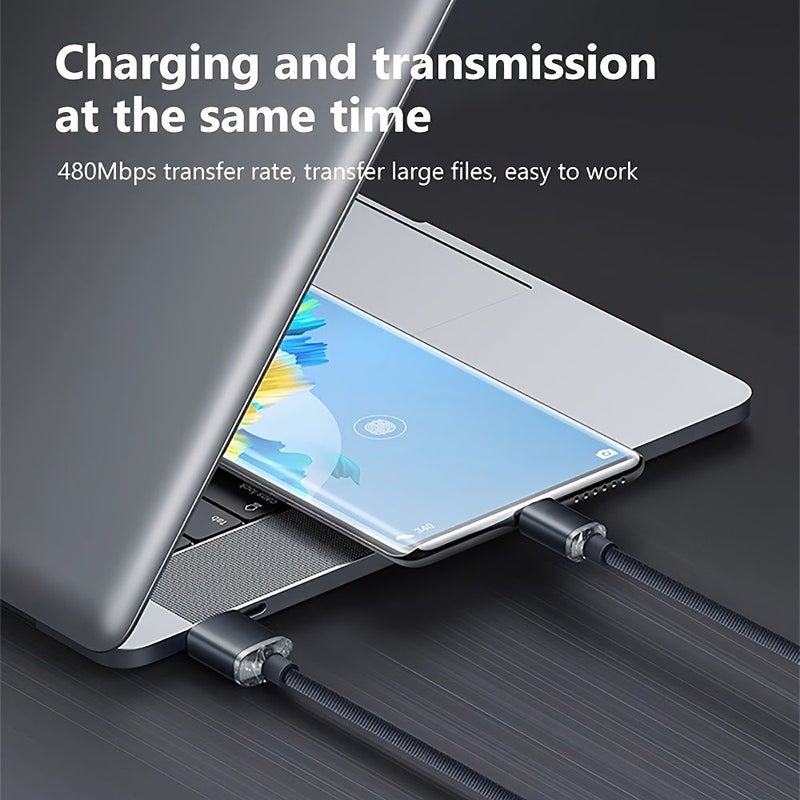 Ultra Fast Charging USB C Cable 120W Blue 0.25M - Image 2